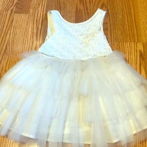White toddler dress